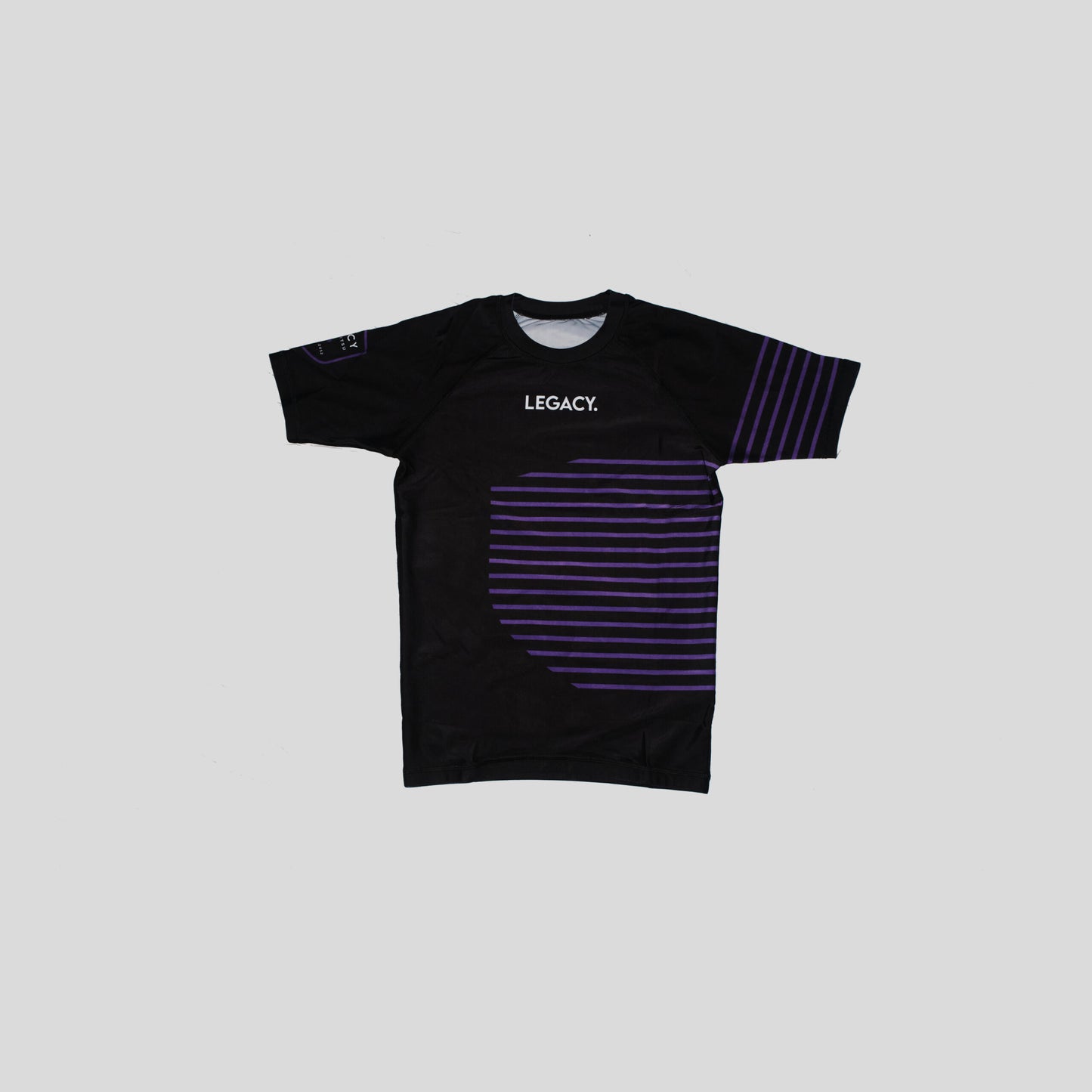 Rashguard Short Sleeve Stripes - Purple, L